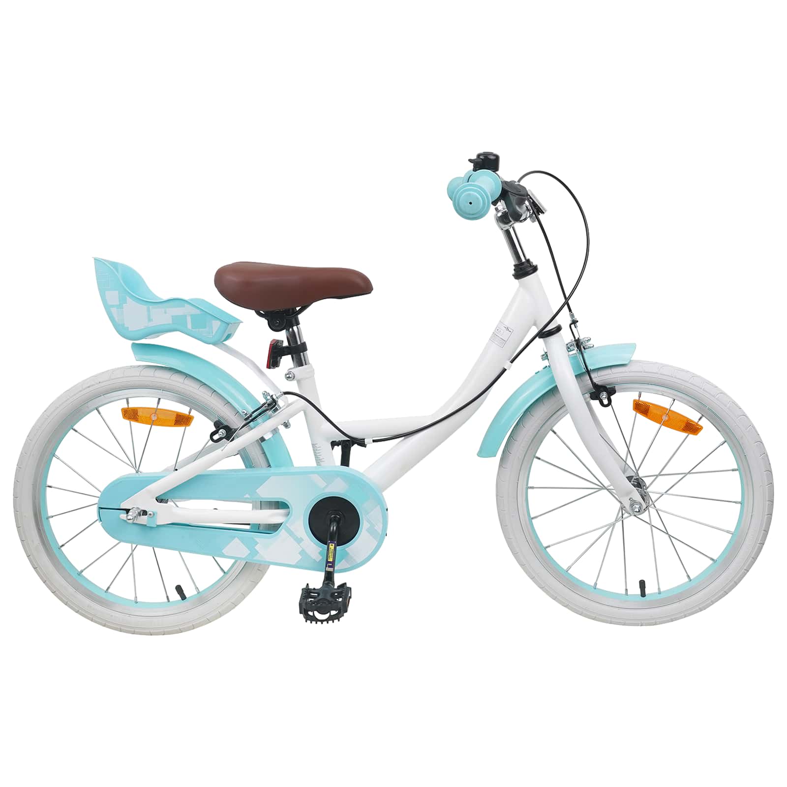 Kinderfahrrad 18 Zoll für 5-7 Jahre alt Weiß