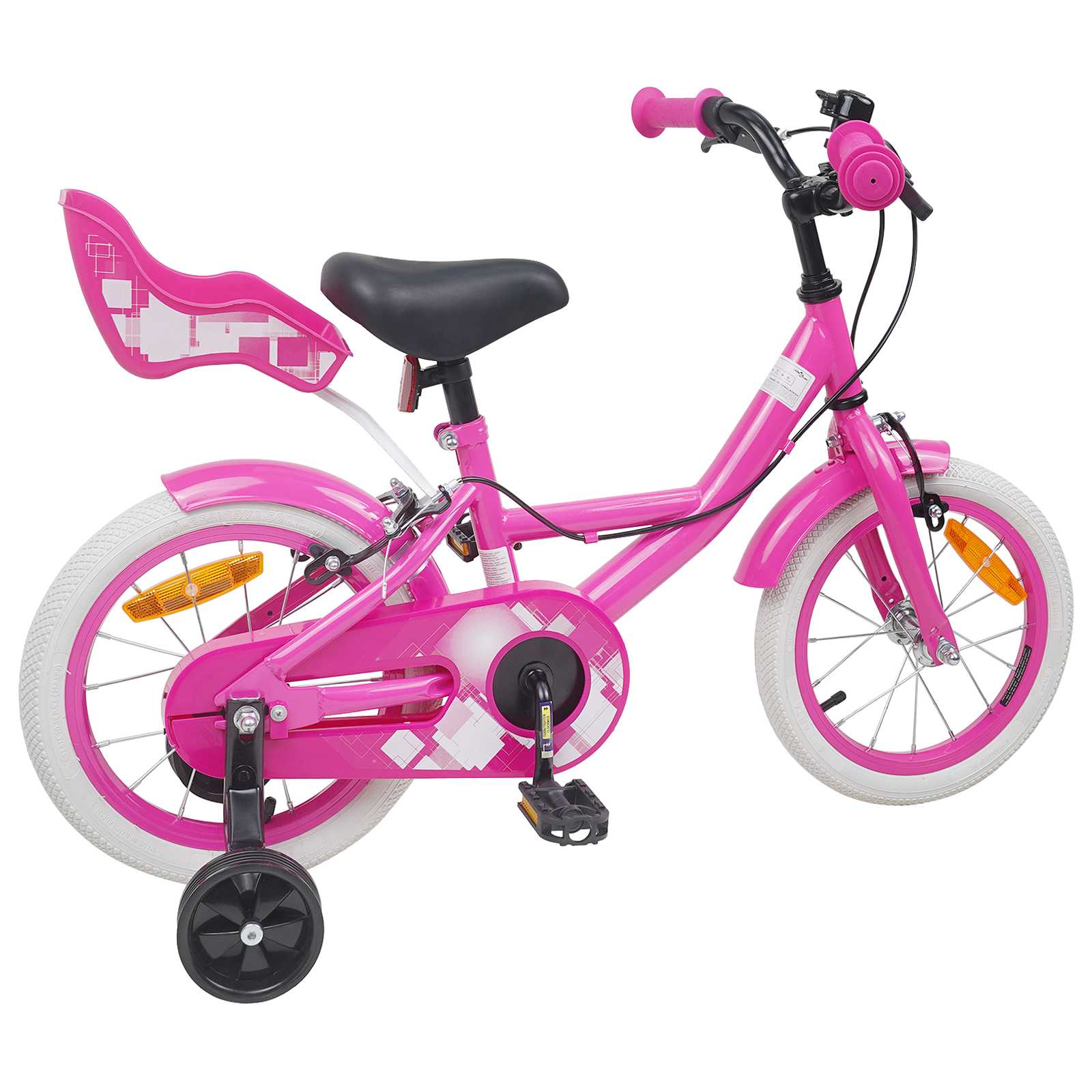 Kinderfahrrad 16 Zoll für 4-6 Jahre alt Rosa