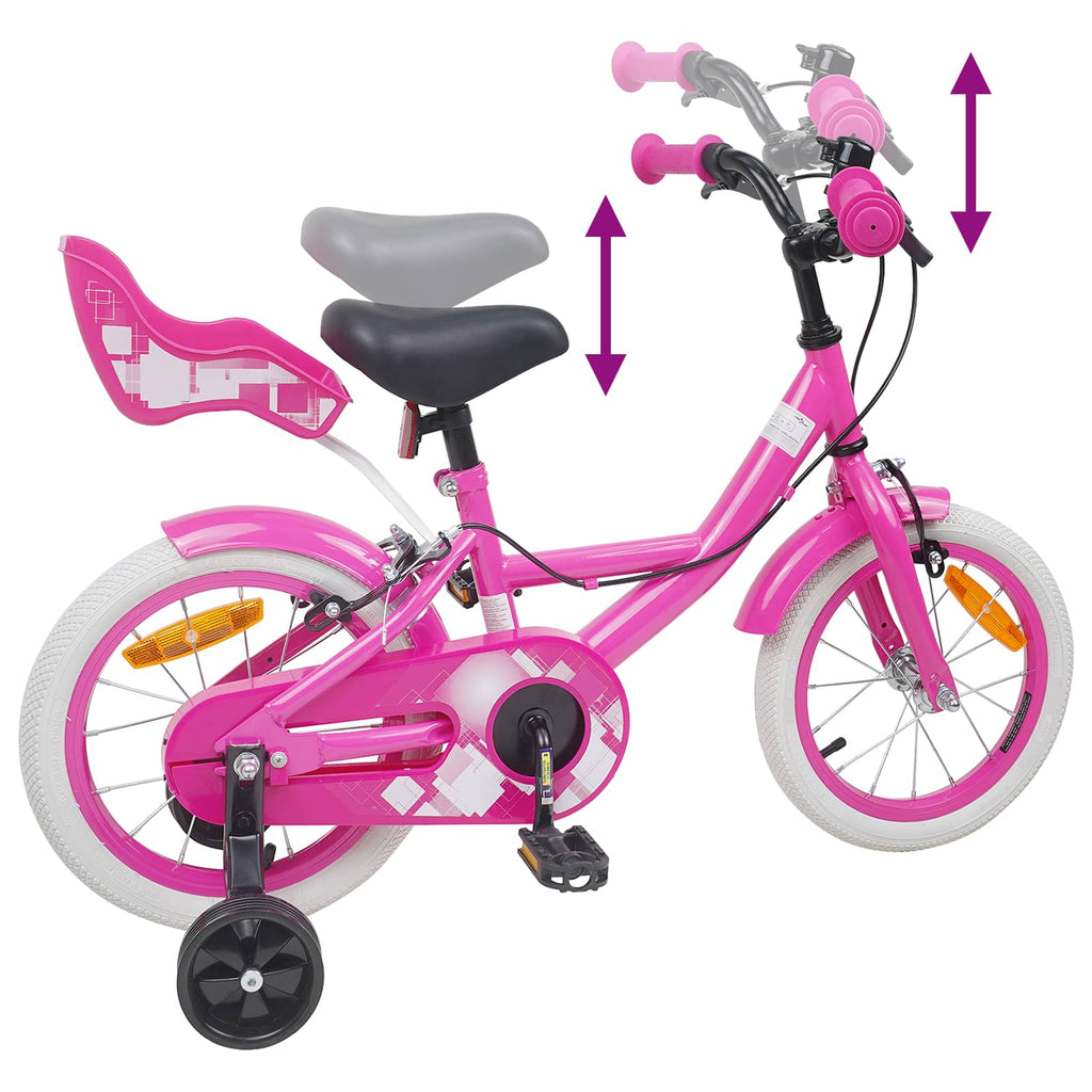 Kinderfahrrad 16 Zoll für 4-6 Jahre alt Rosa