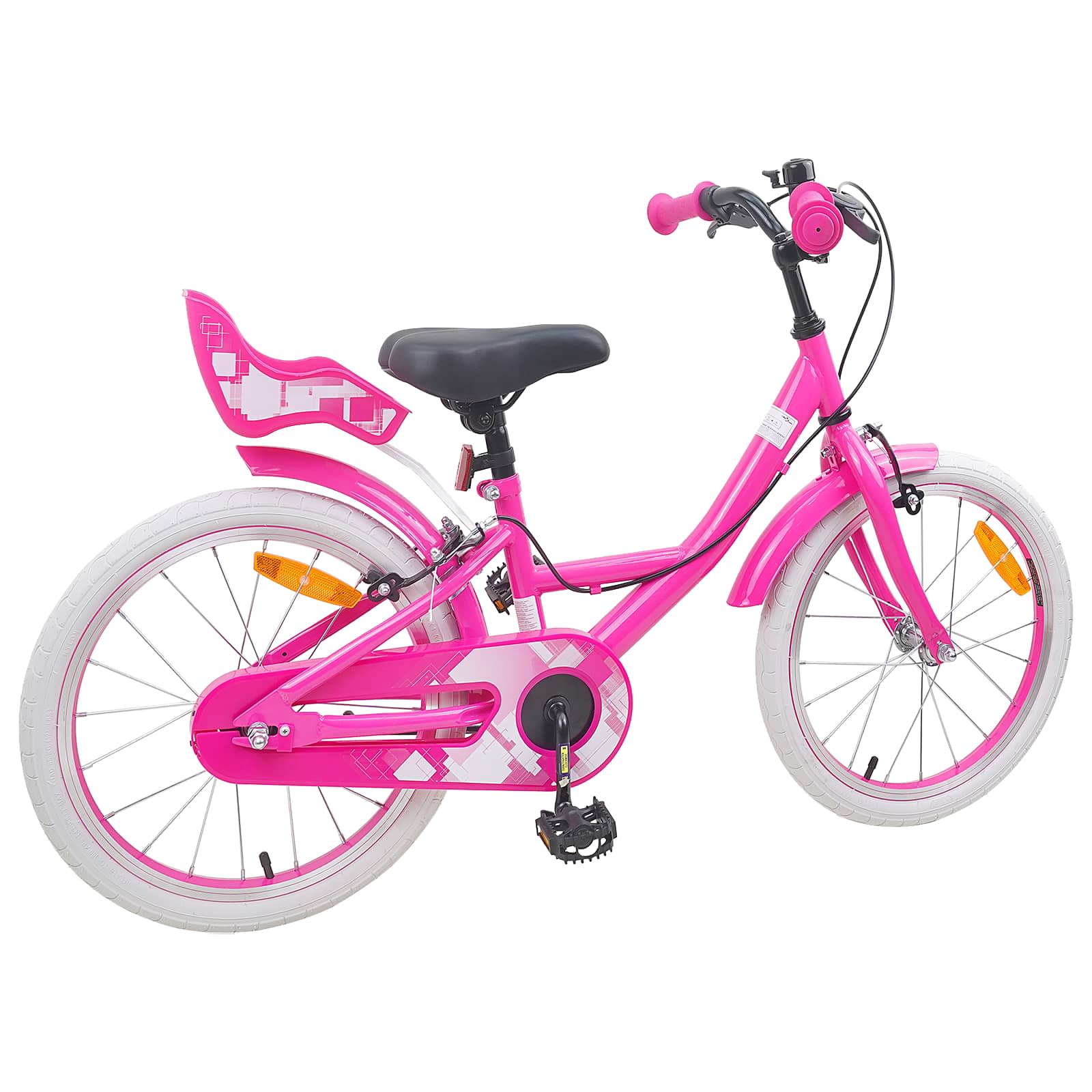 Kinderfahrrad 18 Zoll für 5-7 Jahre alt Rosa