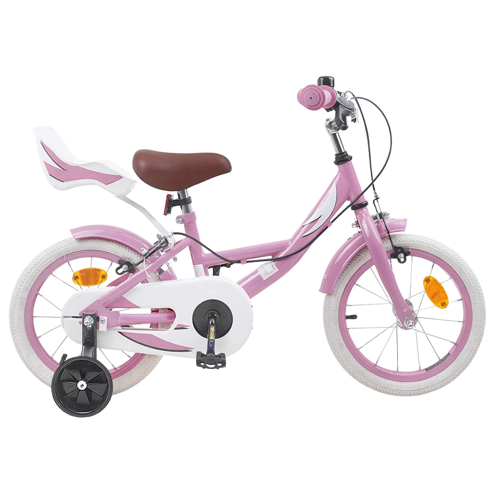 Kinderfahrrad 14 Zoll für 3-5 Jahre alt Hellrosa