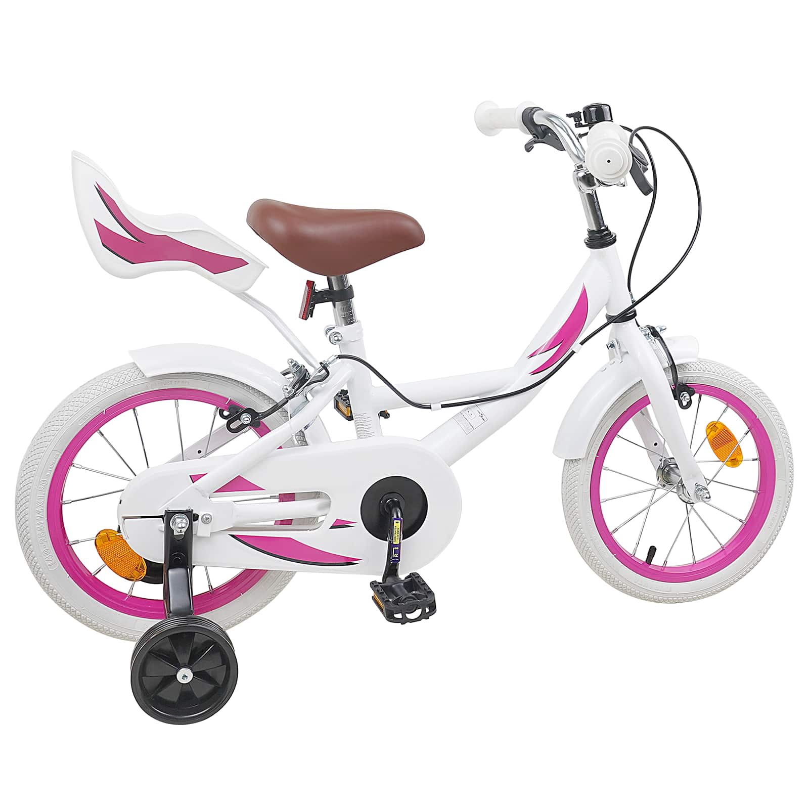 Kinderfahrrad 16 Zoll für 4-6 Jahre alt Weiß
