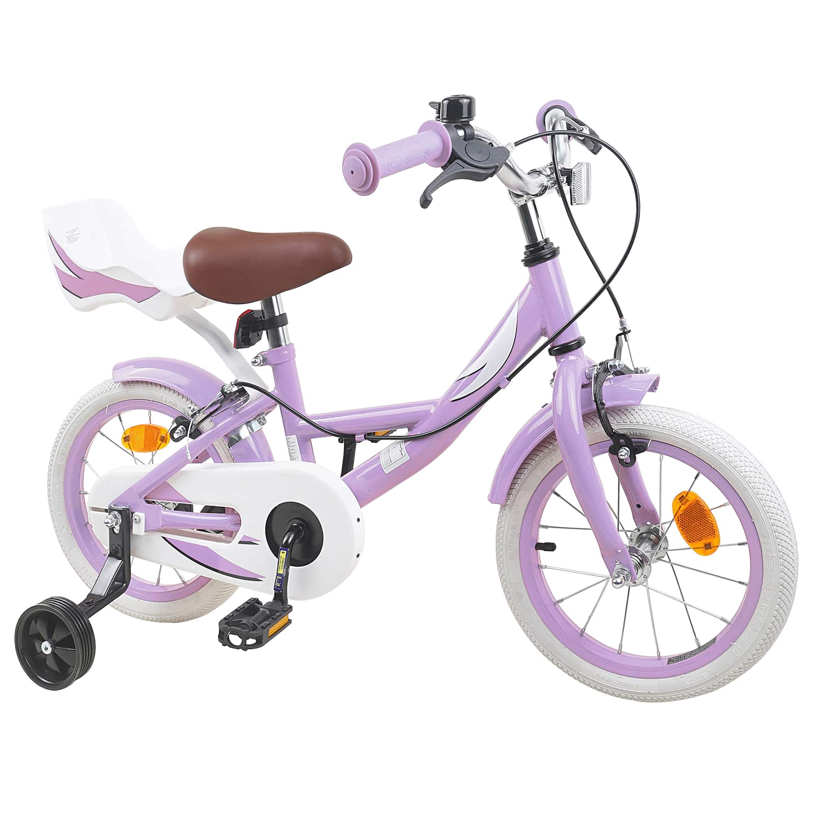 Kinderfahrrad 12 Zoll für 2-4 Jahre alt Lila