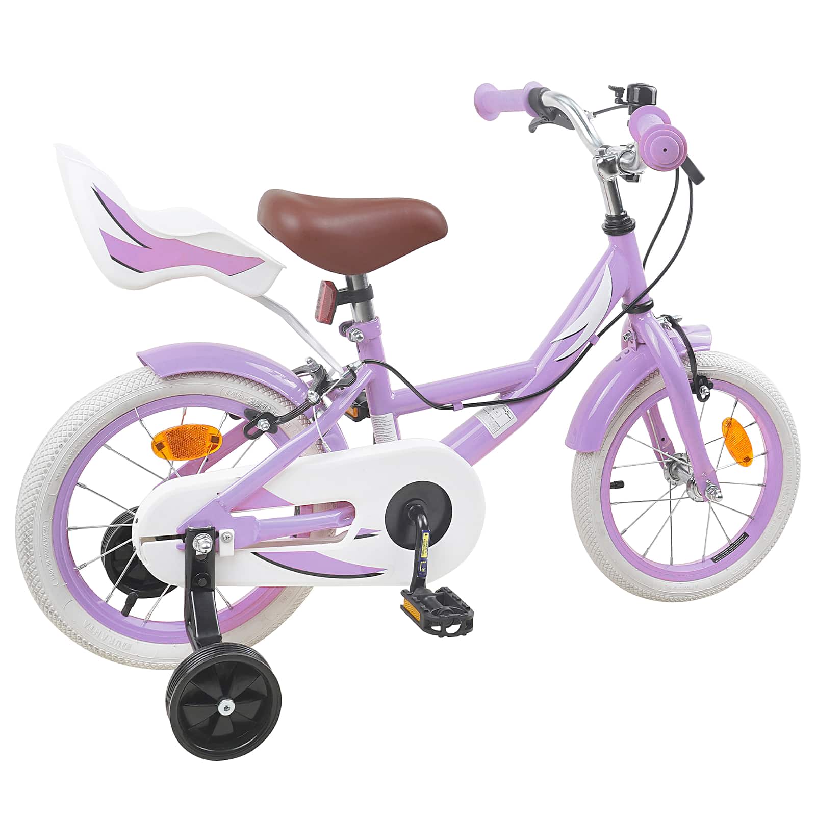 Kinderfahrrad 12 Zoll für 2-4 Jahre alt Lila