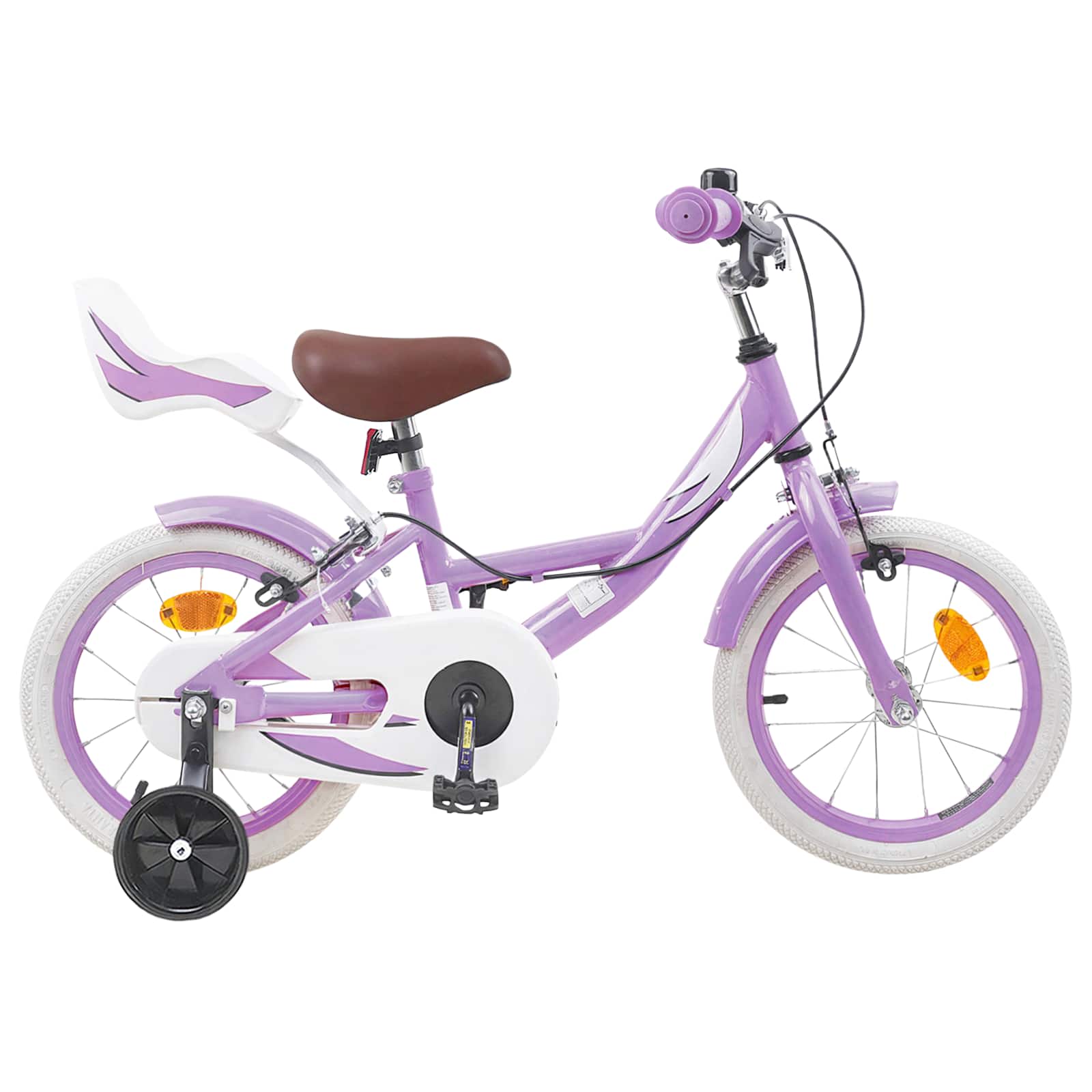 Kinderfahrrad 12 Zoll für 2-4 Jahre alt Lila