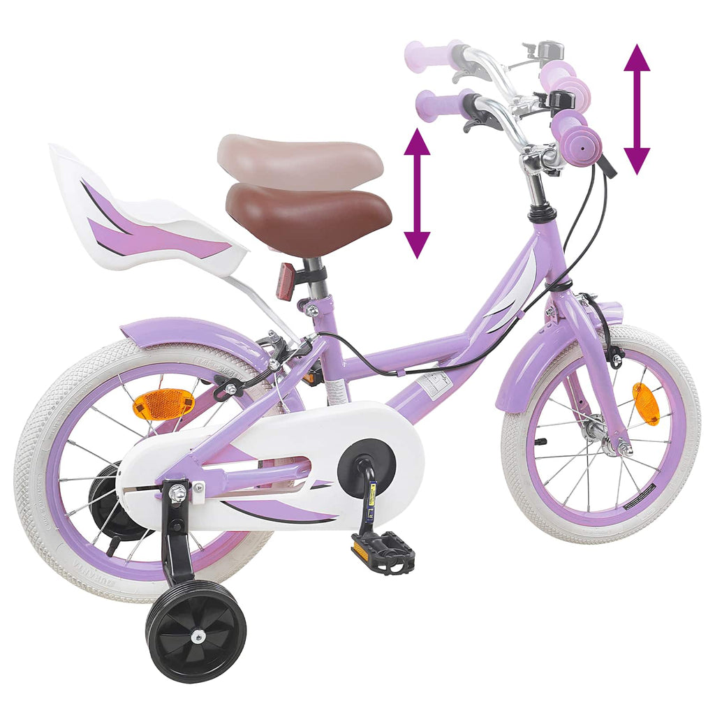 Kinderfahrrad 16 Zoll für 4-6 Jahre alt Lila