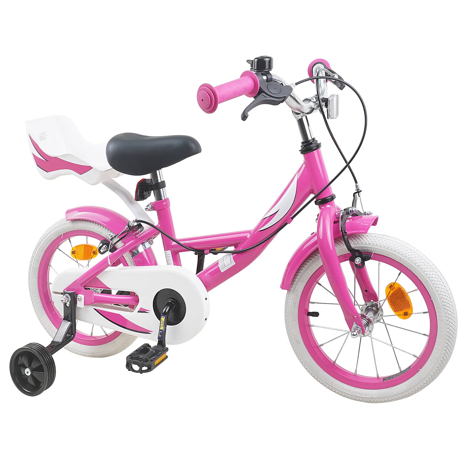 Kinderfahrrad 14 Zoll für 3-5 Jahre alt Rosa