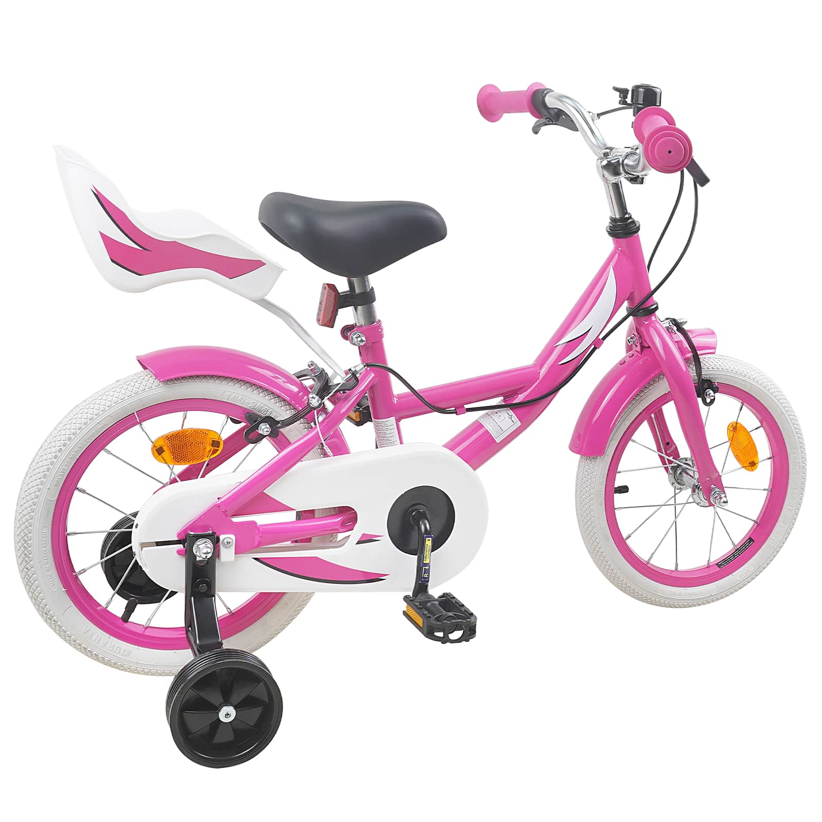 Kinderfahrrad 16 Zoll für 4-6 Jahre alt Rosa