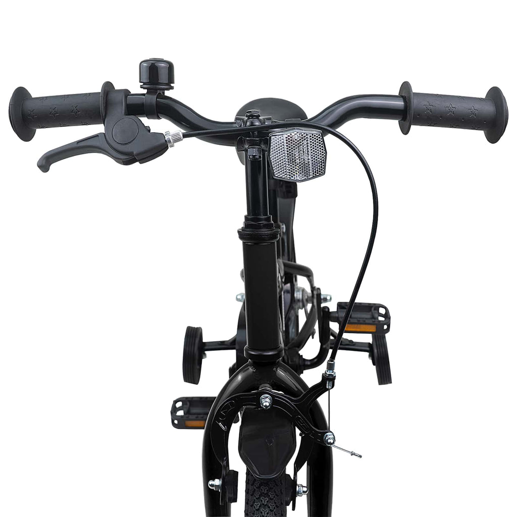 Kinderfahrrad 12 Zoll für 2-4 Jahre alt Schwarz