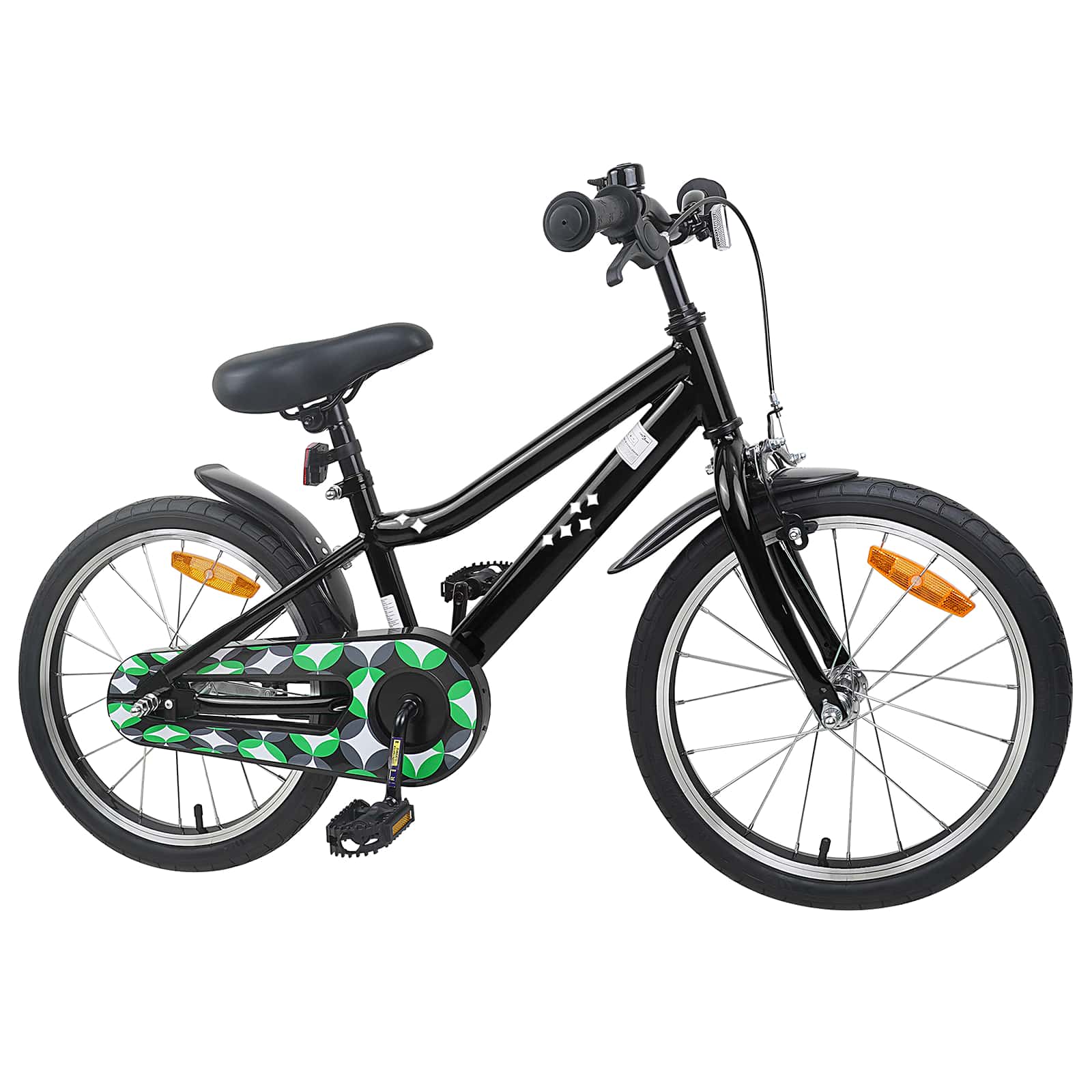 Kinderfahrrad 18 Zoll für 5-7 Jahre alt Schwarz