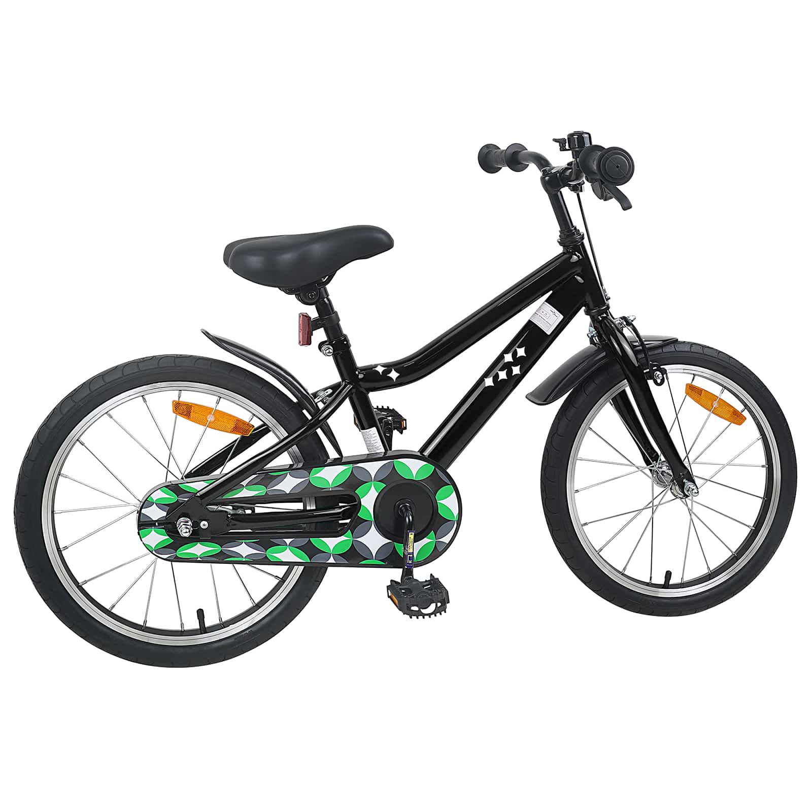 Kinderfahrrad 18 Zoll für 5-7 Jahre alt Schwarz
