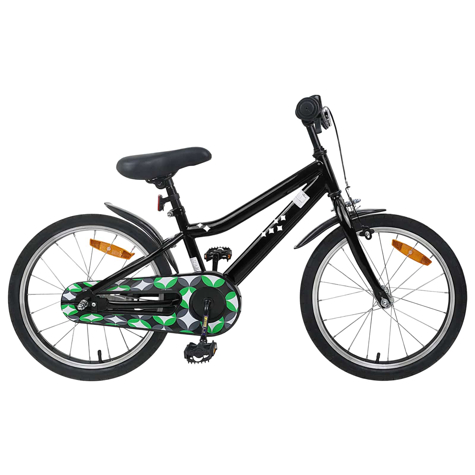 Kinderfahrrad 18 Zoll für 5-7 Jahre alt Schwarz