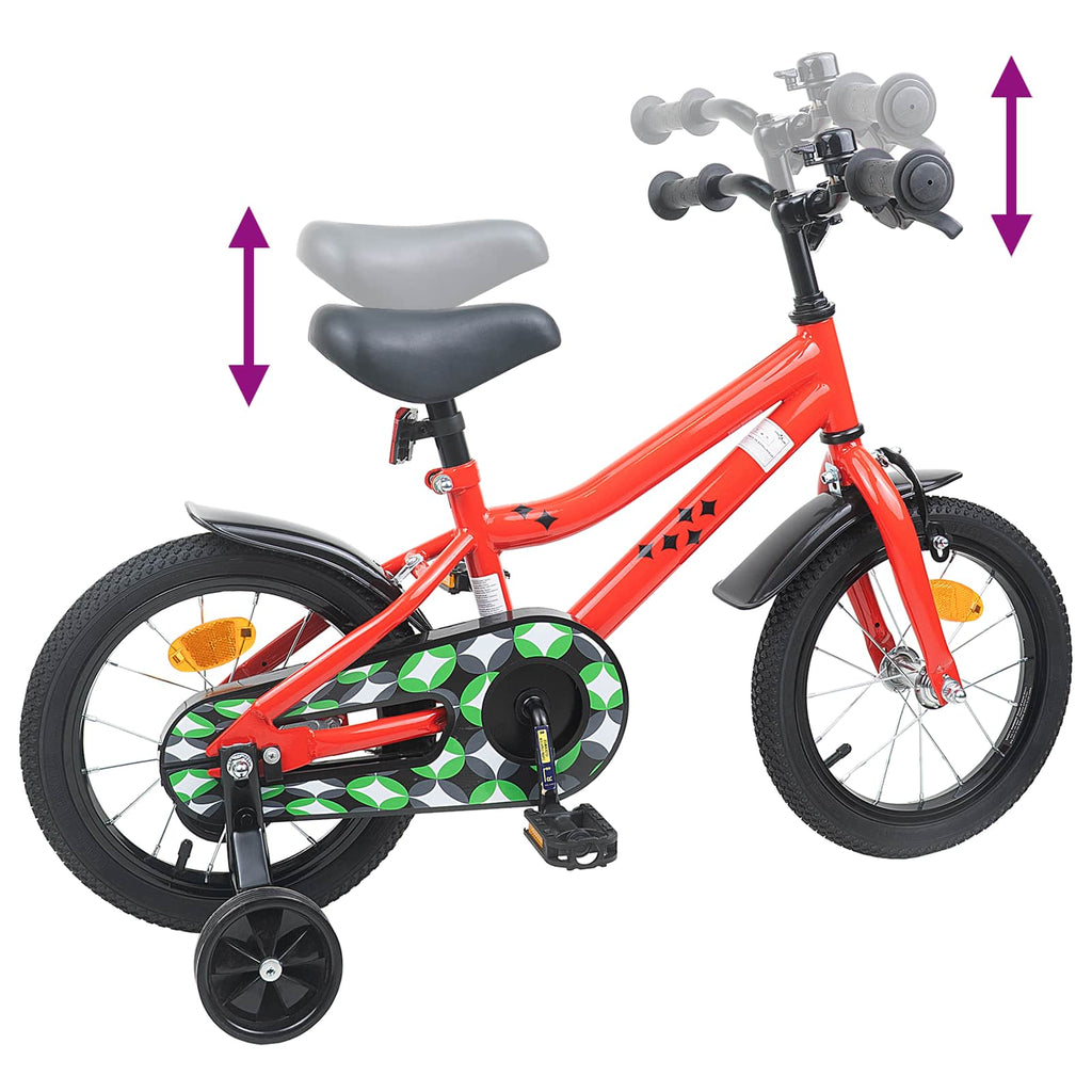 Kinderfahrrad 12 Zoll für 2-4 Jahre alt Rot