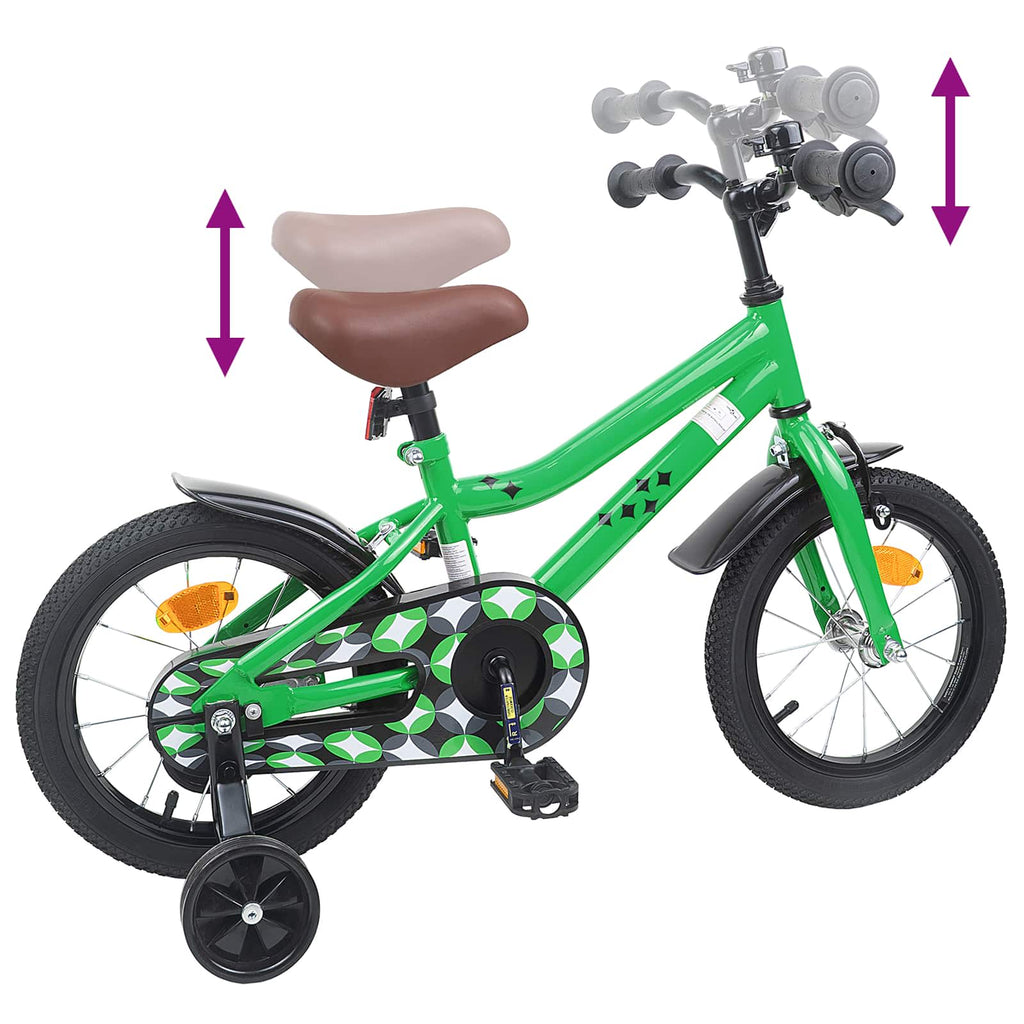 Kinderfahrrad 12 Zoll für 2-4 Jahre alt Grün