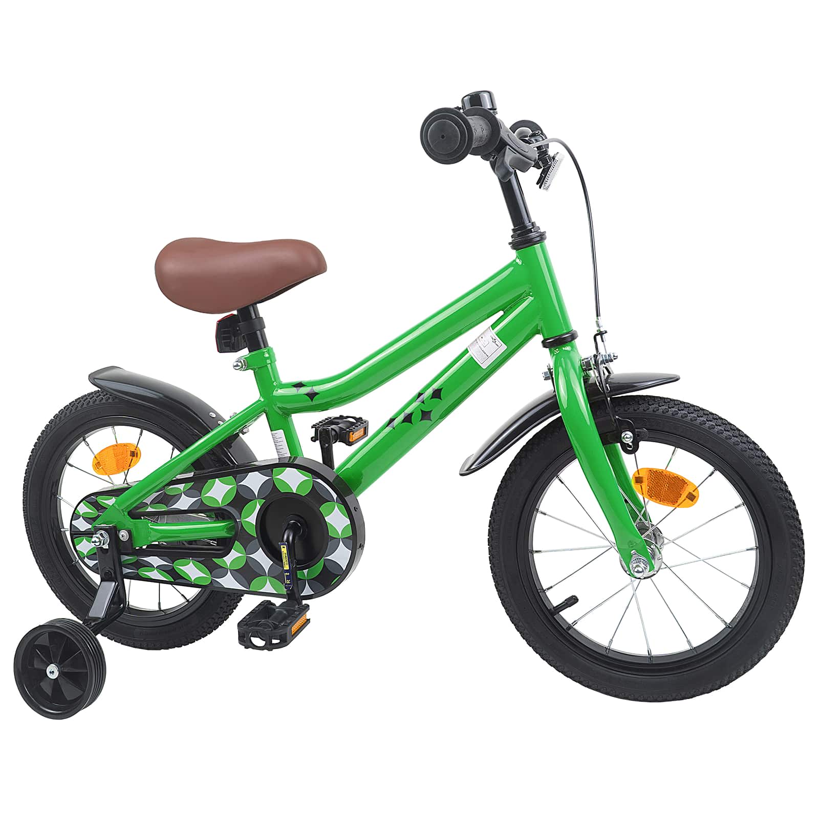 Kinderfahrrad 14 Zoll für 3-5 Jahre alt Grün