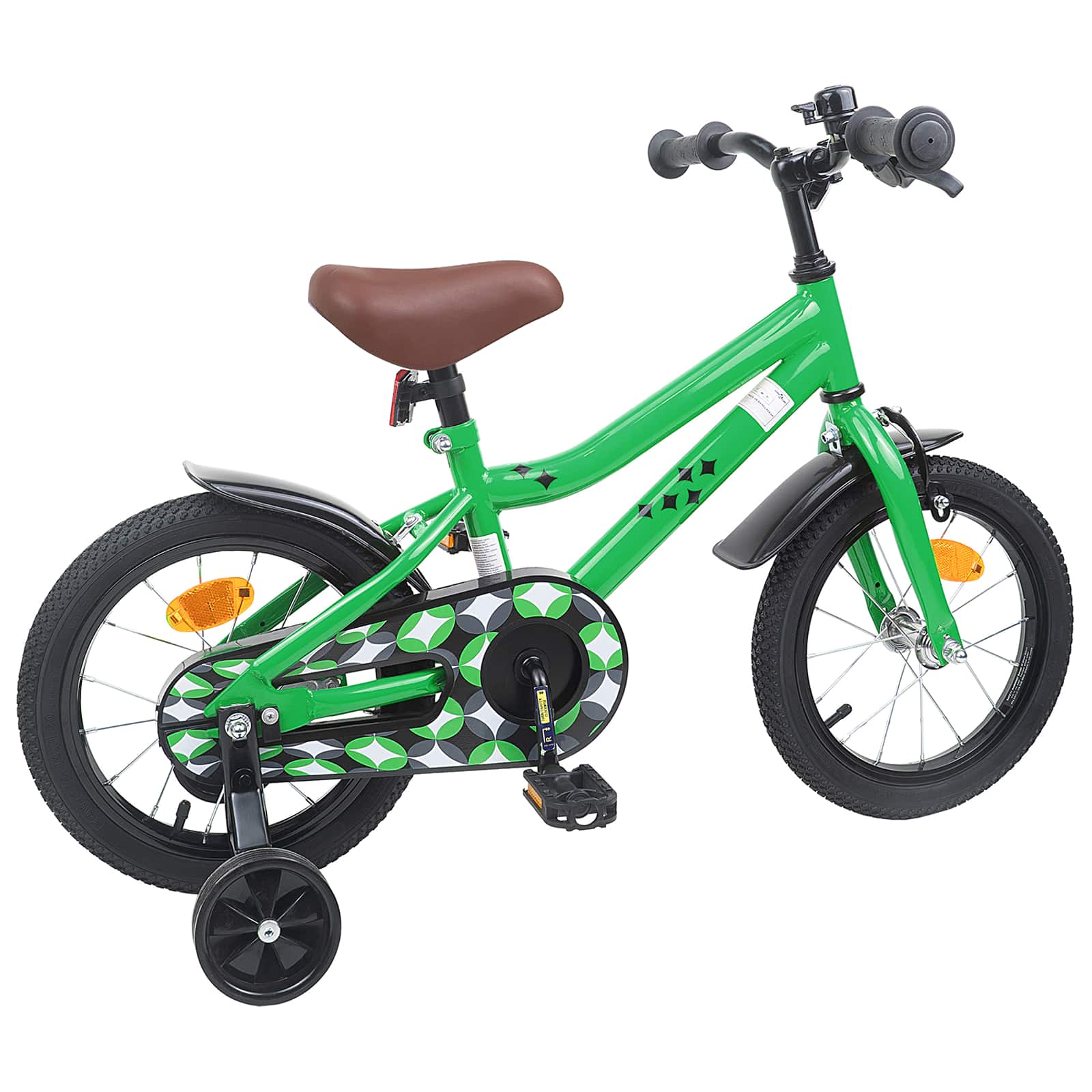 Kinderfahrrad 16 Zoll für 4-6 Jahre alt Grün