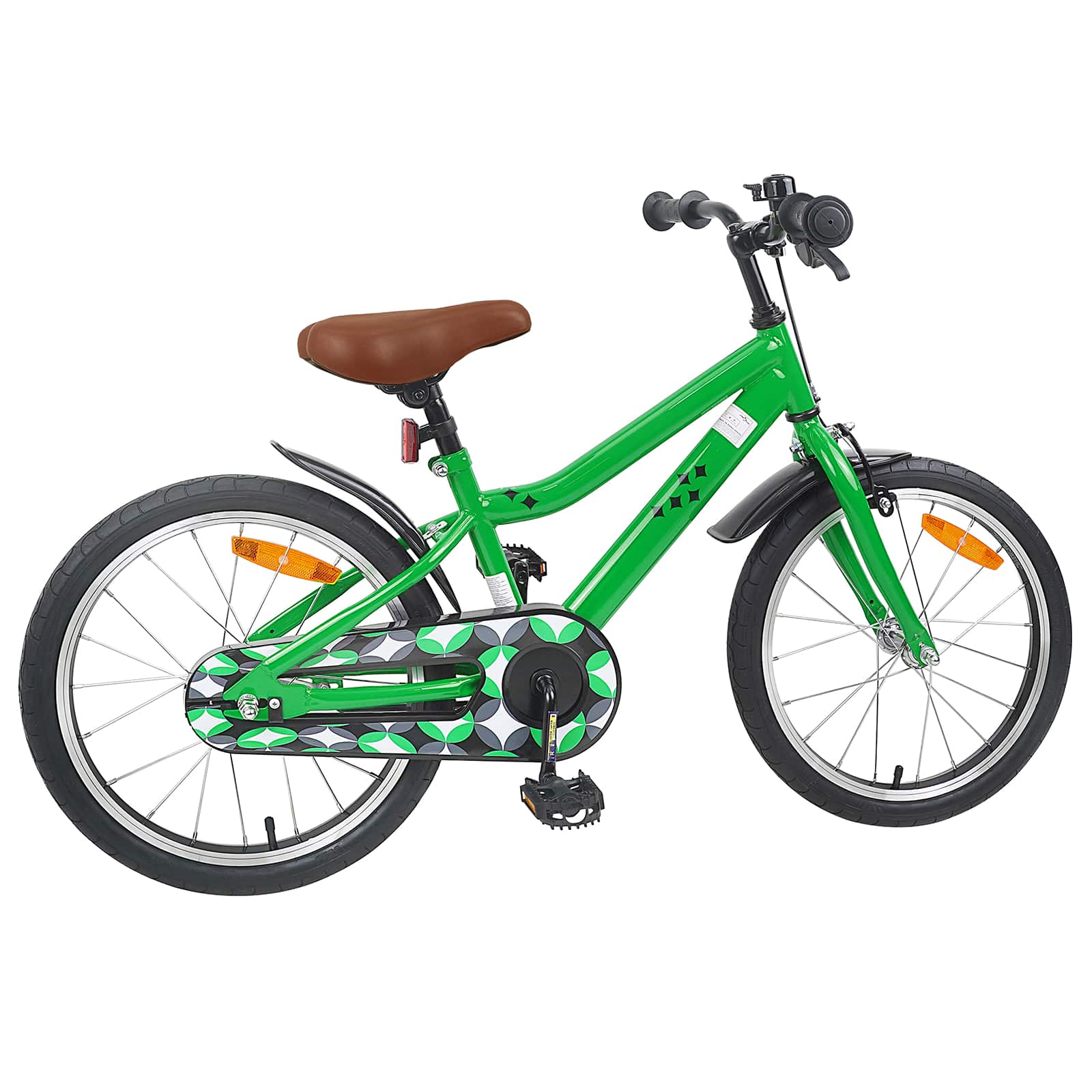 Kinderfahrrad 18 Zoll für 5-7 Jahre alt Grün