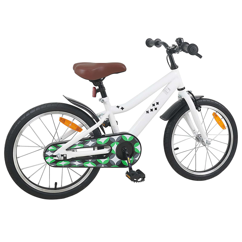 Kinderfahrrad 18 Zoll für 5-7 Jahre alt Weiß