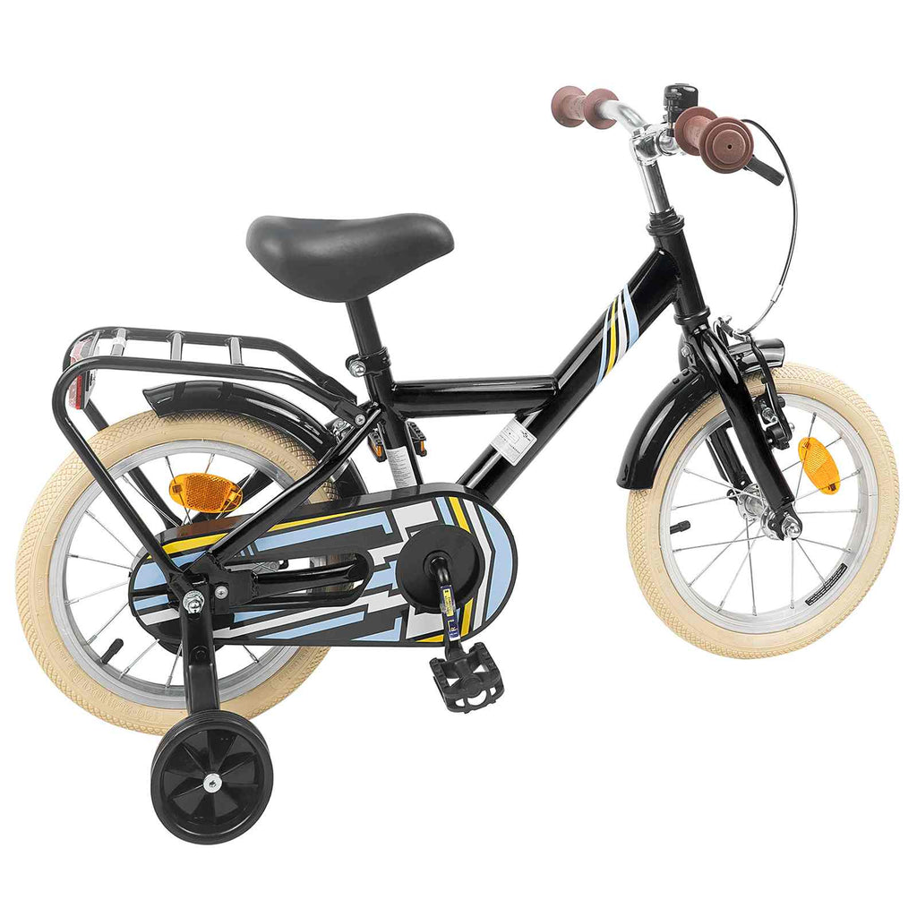 Kinderfahrrad 12 Zoll für 2-4 Jahre alt Schwarz