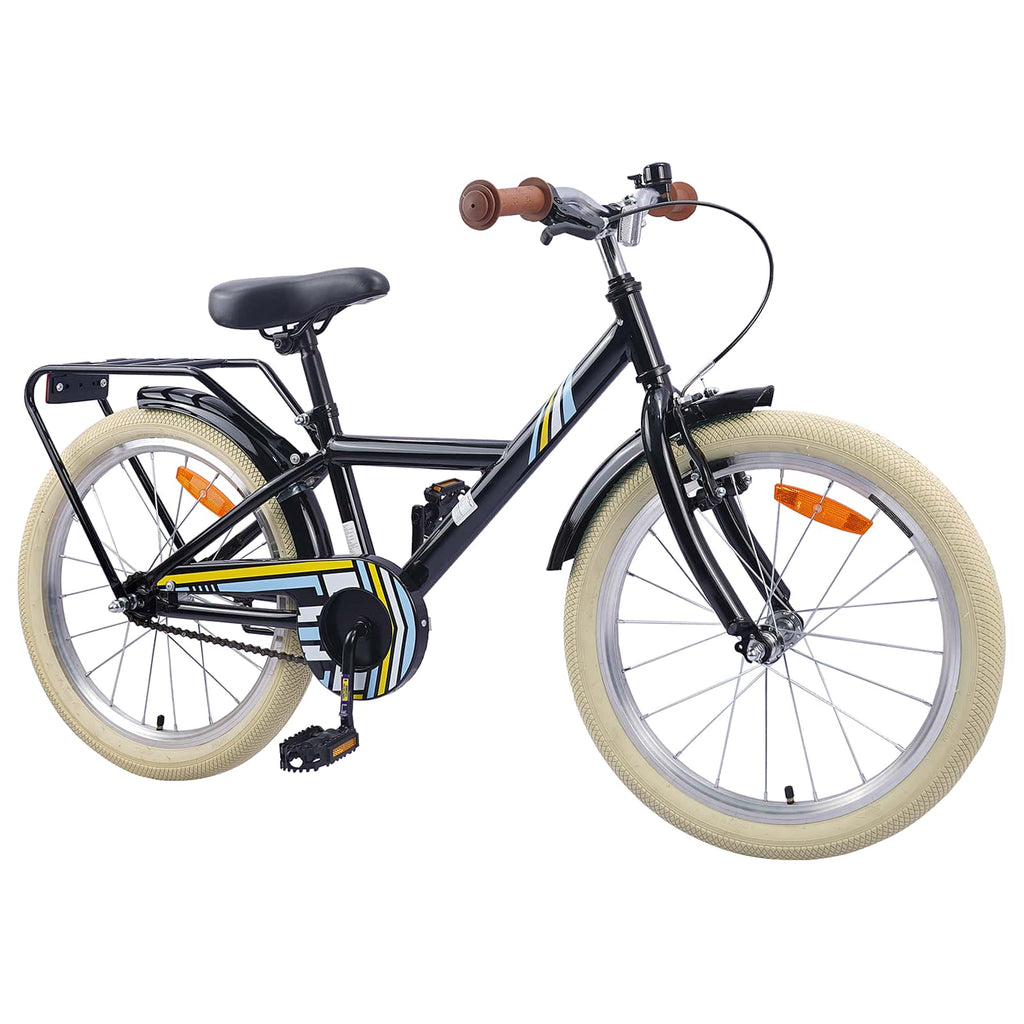 Kinderfahrrad 18 Zoll für 5-7 Jahre alt Schwarz