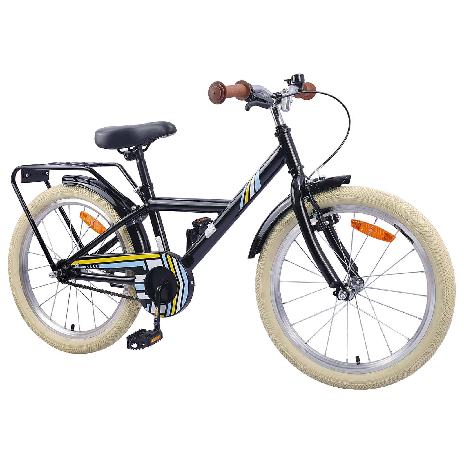 Kinderfahrrad 24 Zoll für 8-12 Jahre alt Schwarz