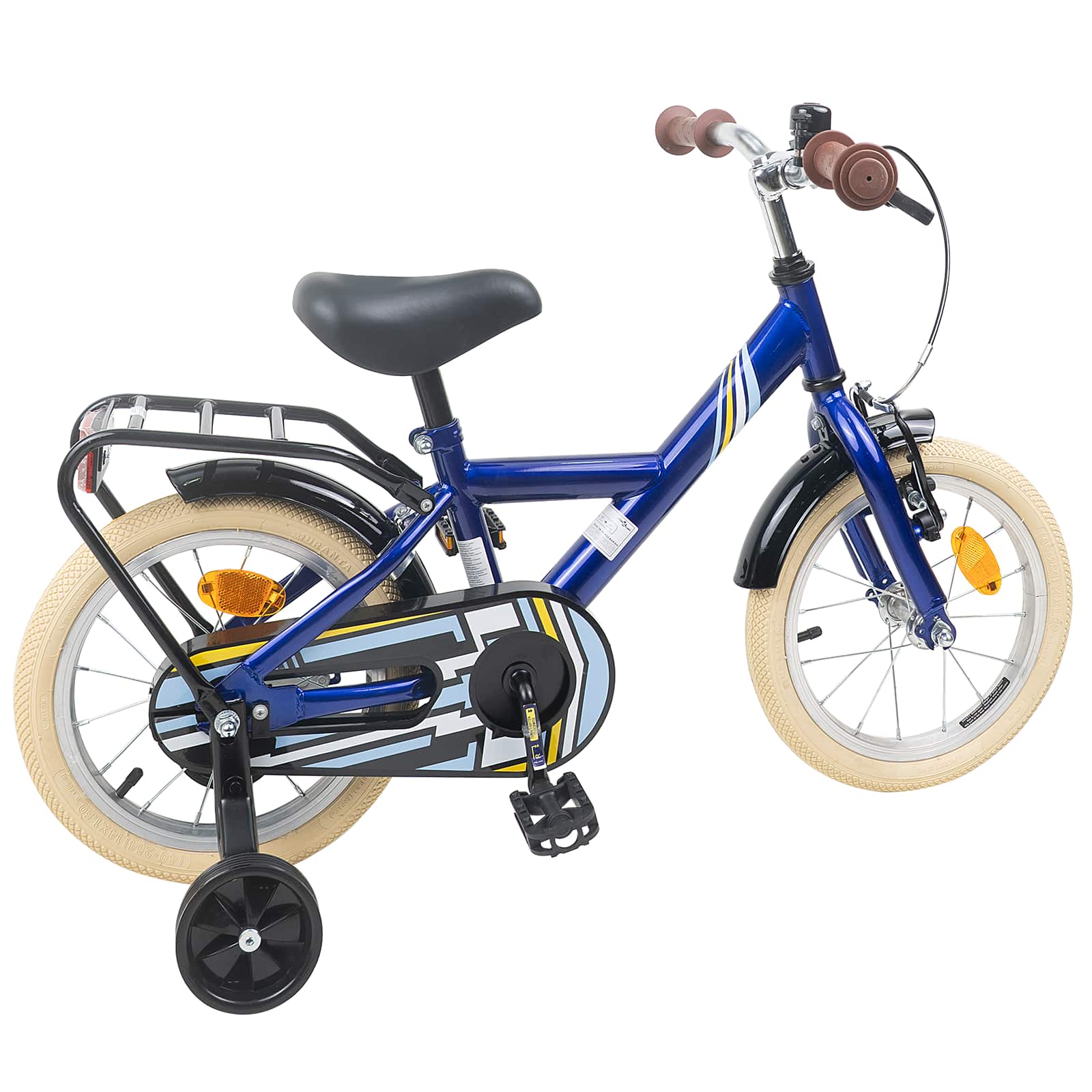 Kinderfahrrad 12 Zoll für 2-4 Jahre alt Dunkelblau