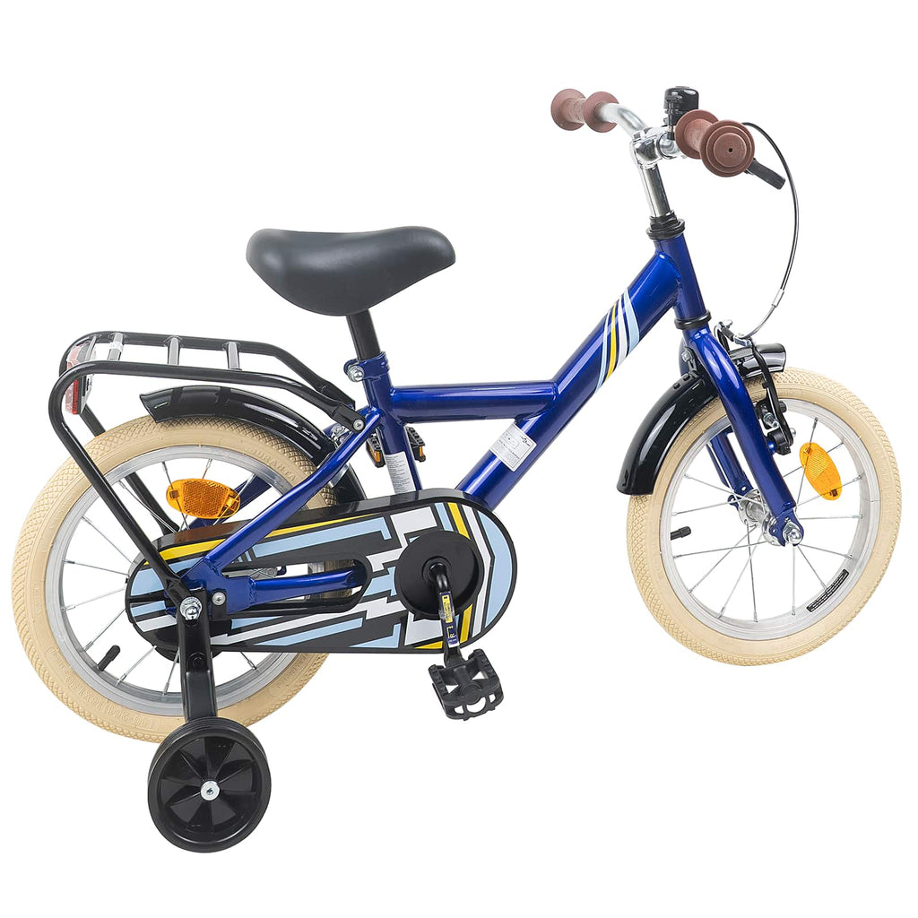 Kinderfahrrad 14 Zoll für 3-5 Jahre alt Dunkelblau