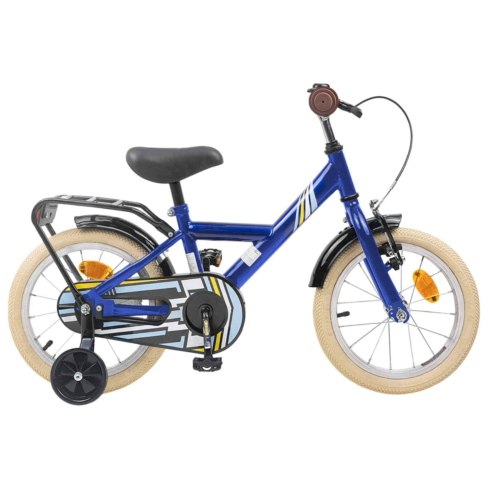 Kinderfahrrad 14 Zoll für 3-5 Jahre alt Dunkelblau