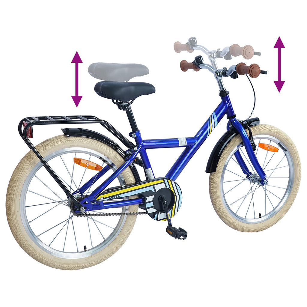 Kinderfahrrad 18 Zoll für 5-7 Jahre alt Dunkelblau