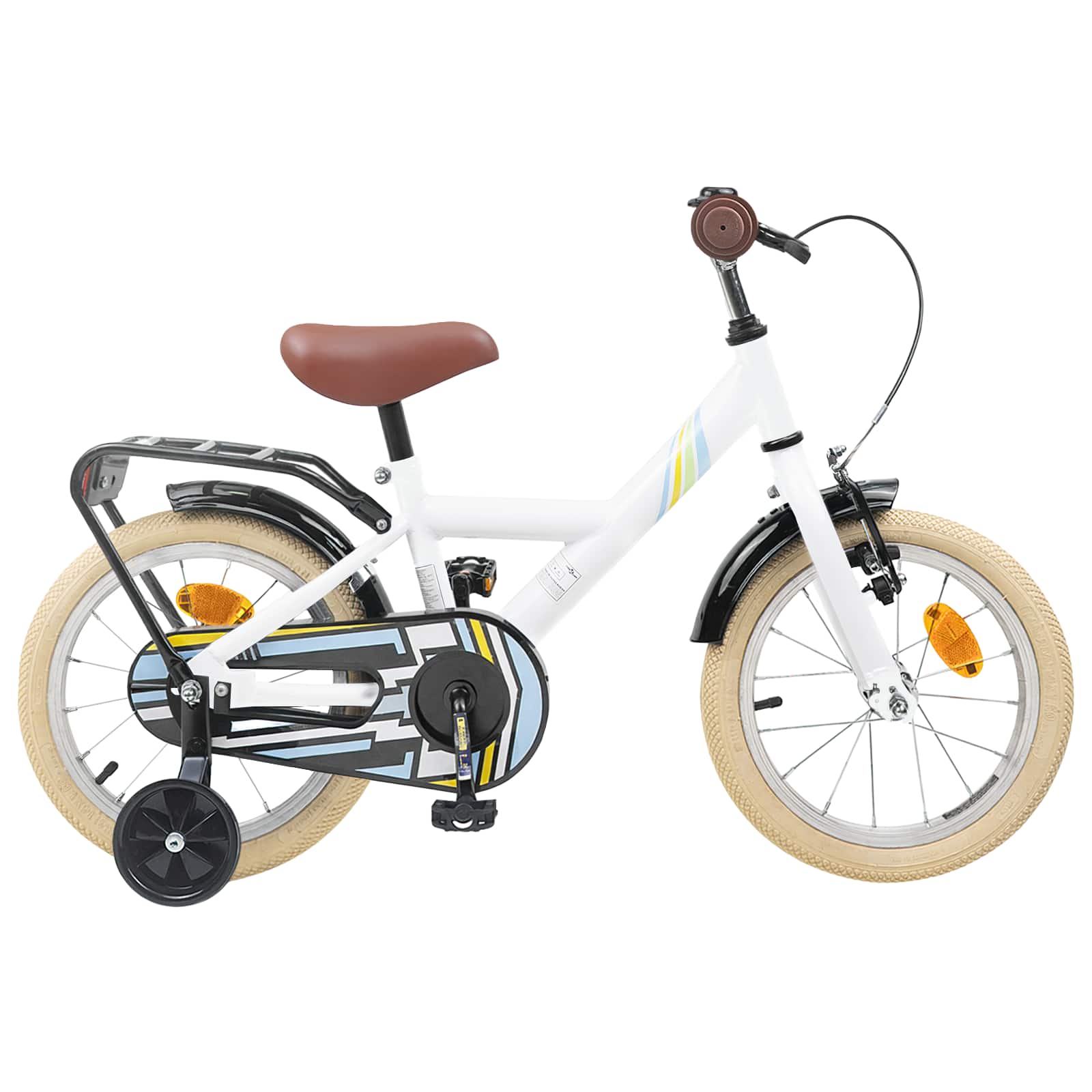 Kinderfahrrad 14 Zoll für 3-5 Jahre alt Weiß