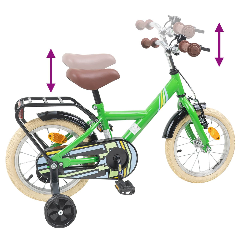 Kinderfahrrad 12 Zoll für 2-4 Jahre alt Grün