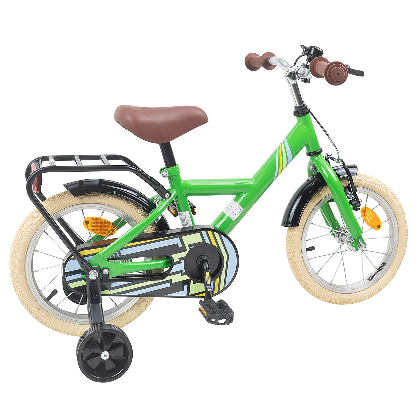 Kinderfahrrad 16 Zoll für 4-6 Jahre alt Grün