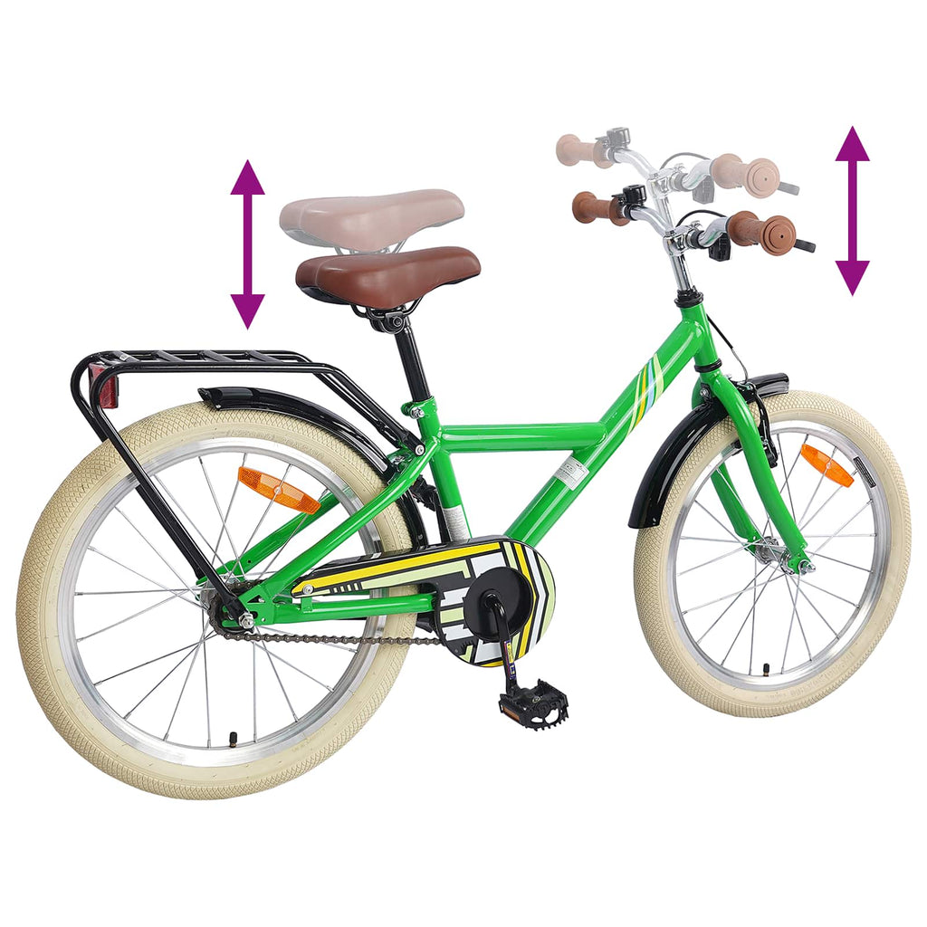 Kinderfahrrad 18 Zoll für 5-7 Jahre alt Grün