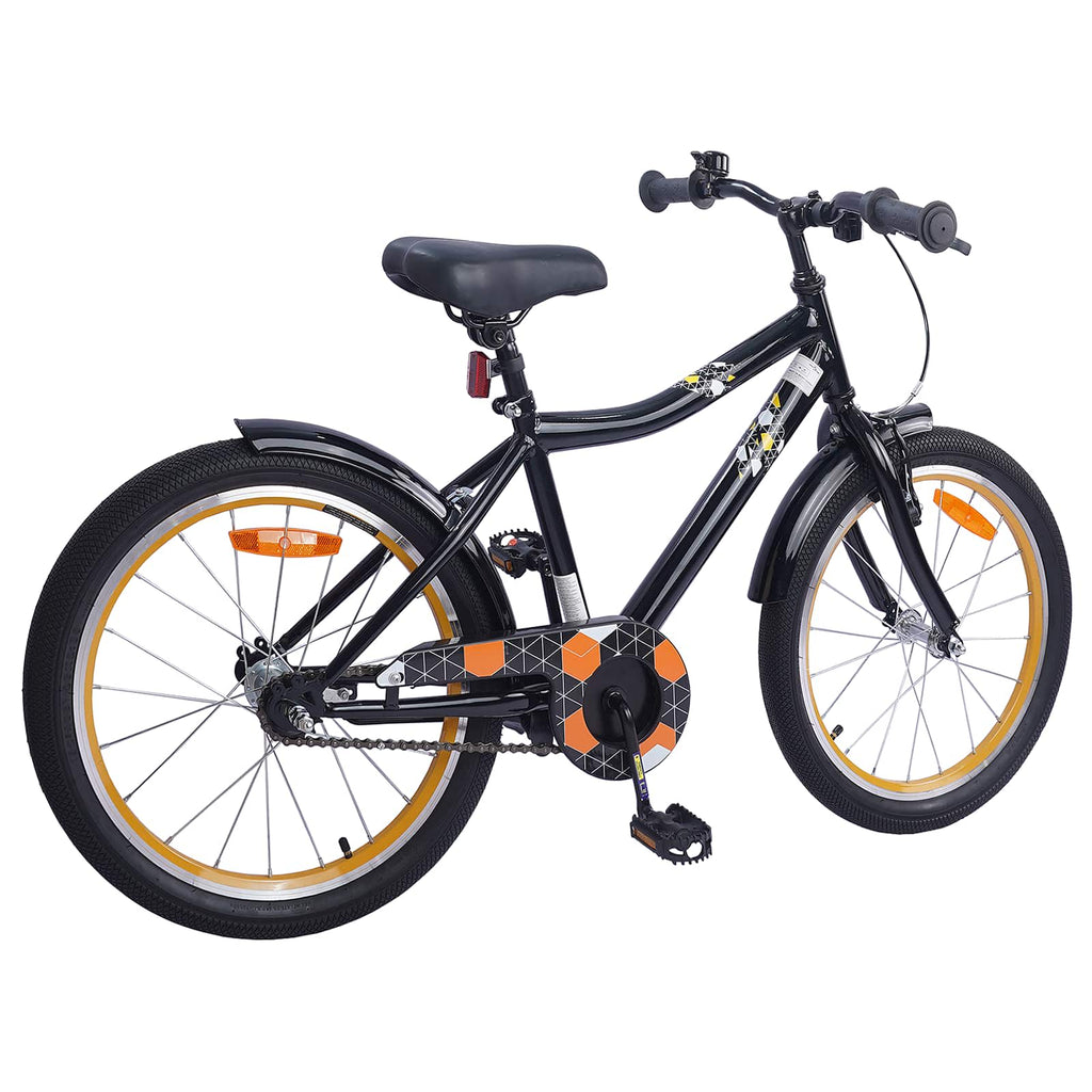 Kinderfahrrad 18 Zoll für 5-7 Jahre alt Schwarz