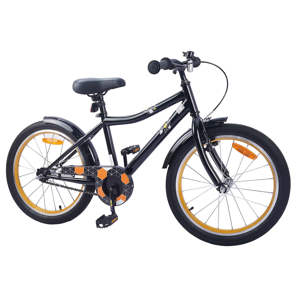 Kinderfahrrad 20 Zoll für 6-11 Jahre alt Schwarz