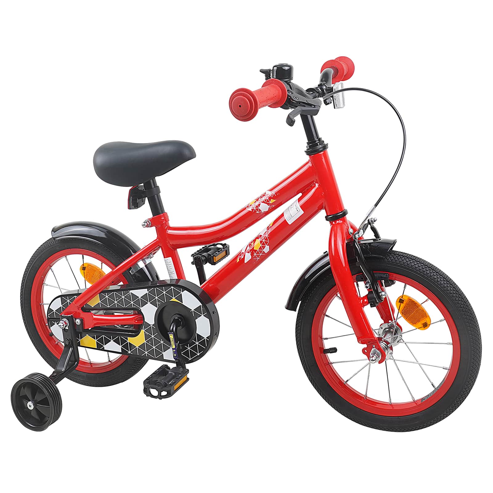 Kinderfahrrad 14 Zoll für 3-5 Jahre alt Rot