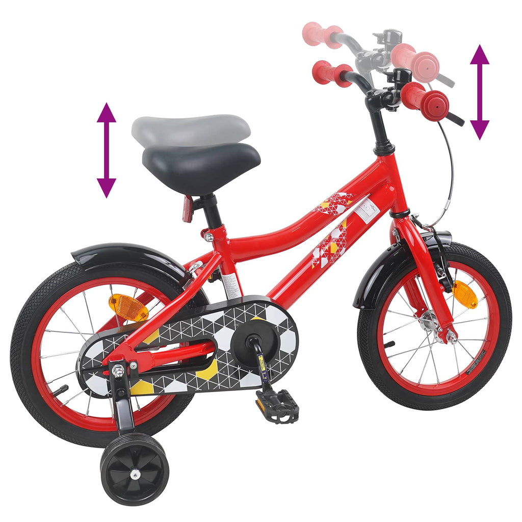 Kinderfahrrad 14 Zoll für 3-5 Jahre alt Rot