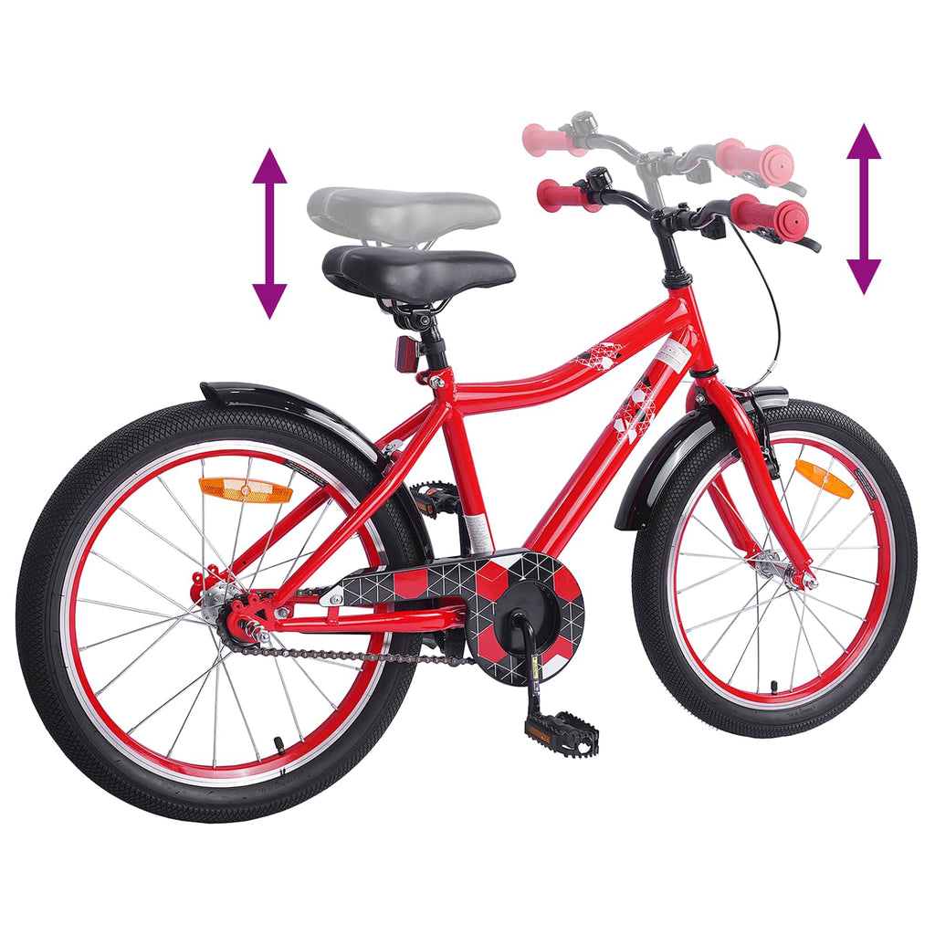 Kinderfahrrad 18 Zoll für 5-7 Jahre alt Rot