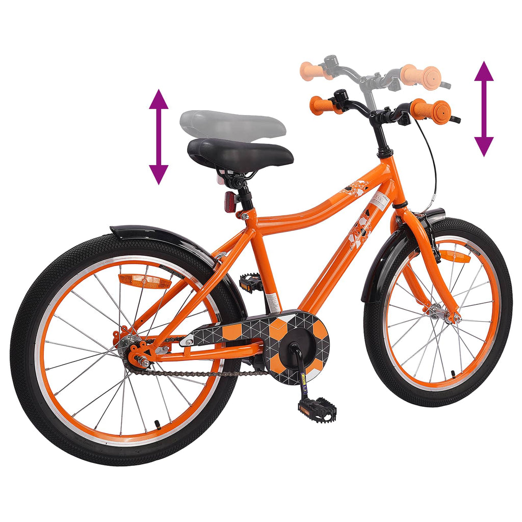 Kinderfahrrad 18 Zoll für 5-7 Jahre alt Orange