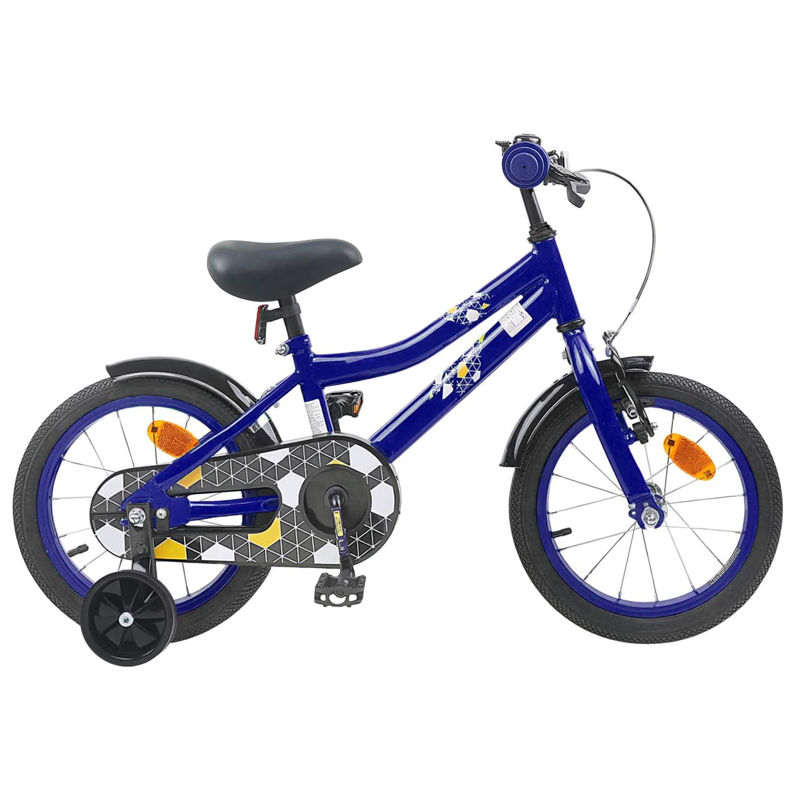 Kinderfahrrad 16 Zoll für 4-6 Jahre alt Dunkelblau
