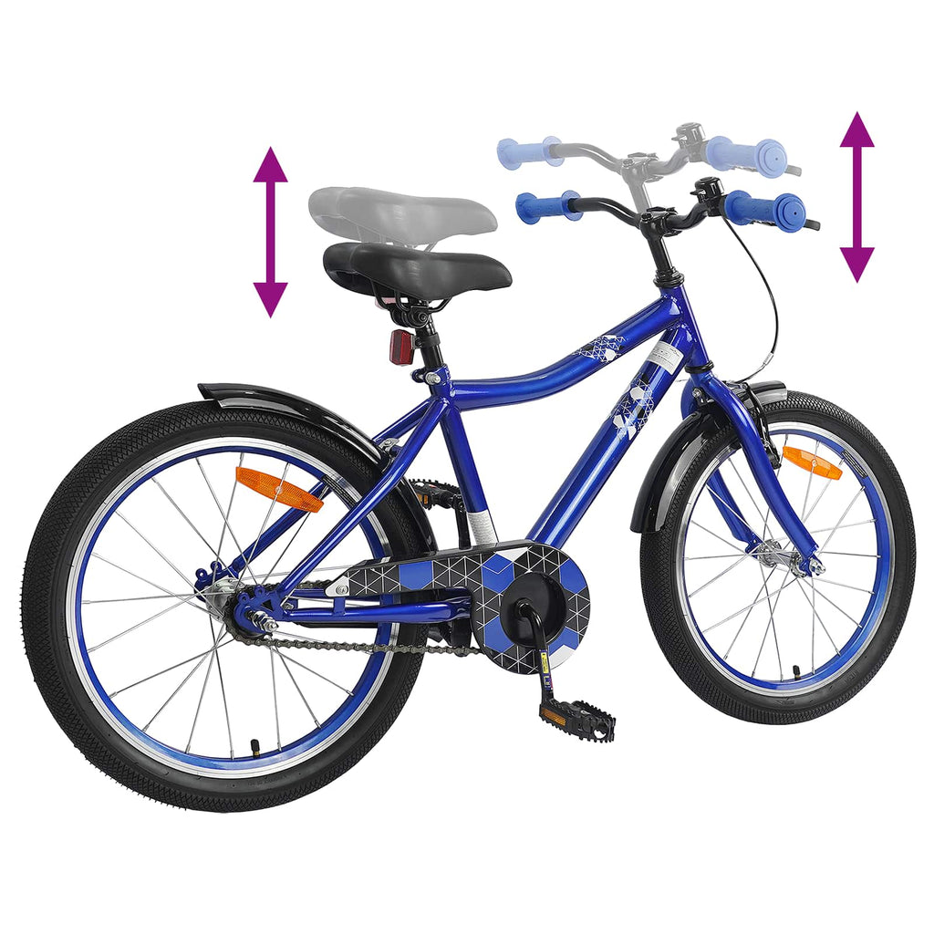 Kinderfahrrad 18 Zoll für 5-7 Jahre alt Dunkelblau