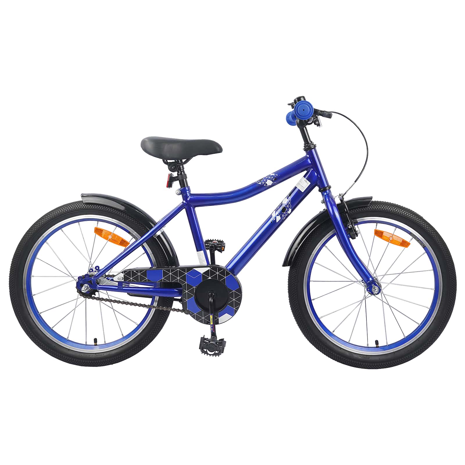 Kinderfahrrad 18 Zoll für 5-7 Jahre alt Dunkelblau