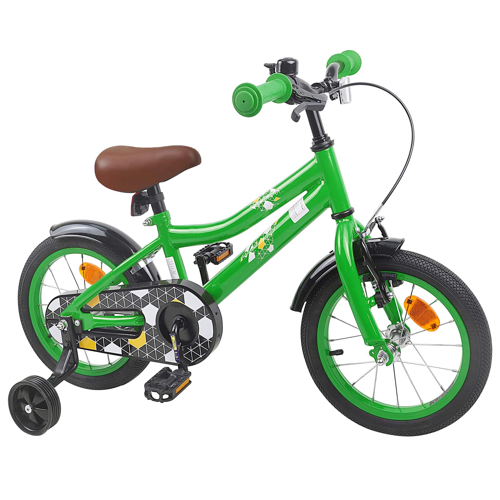 Kinderfahrrad 14 Zoll für 3-5 Jahre alt Grün