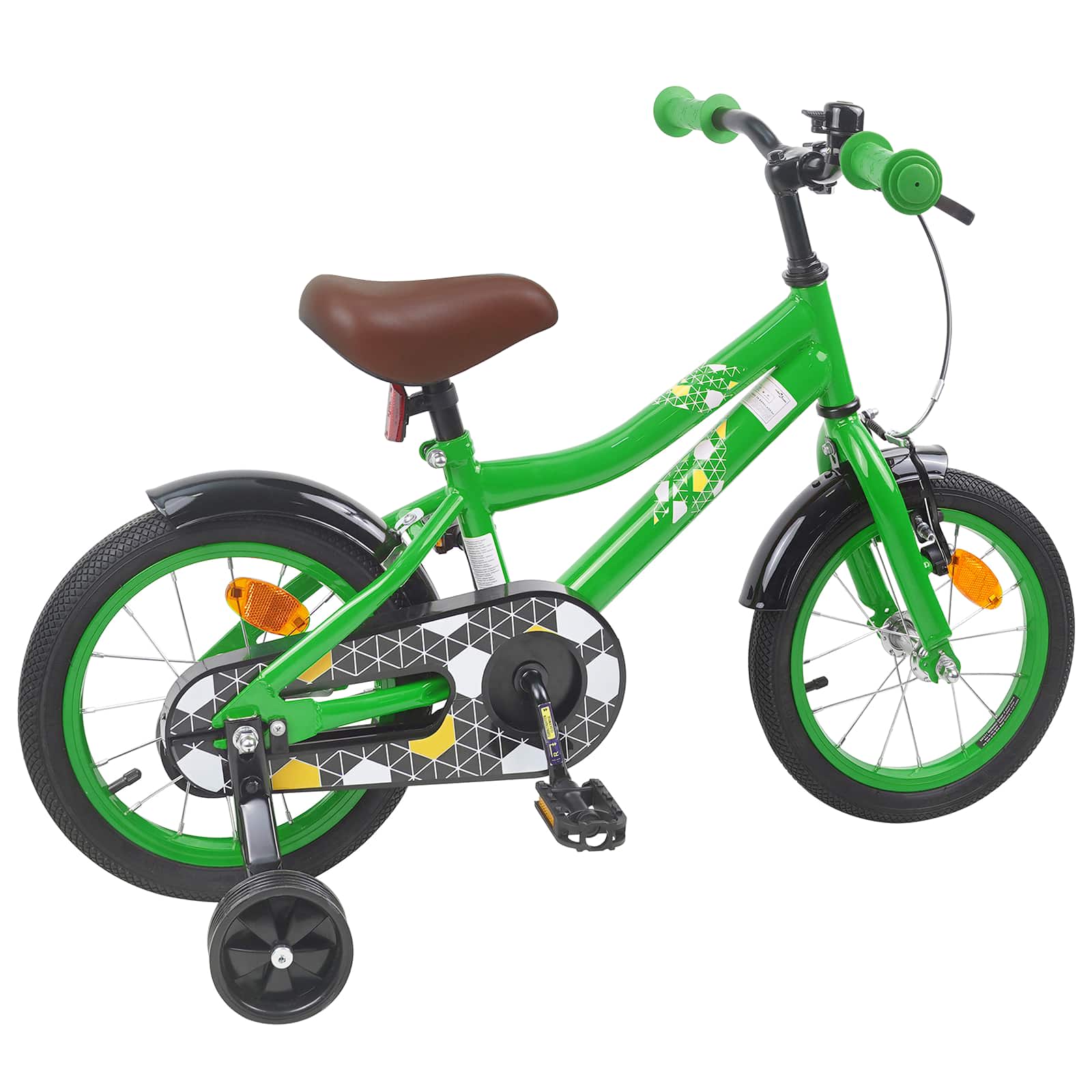 Kinderfahrrad 16 Zoll für 4-6 Jahre alt Grün