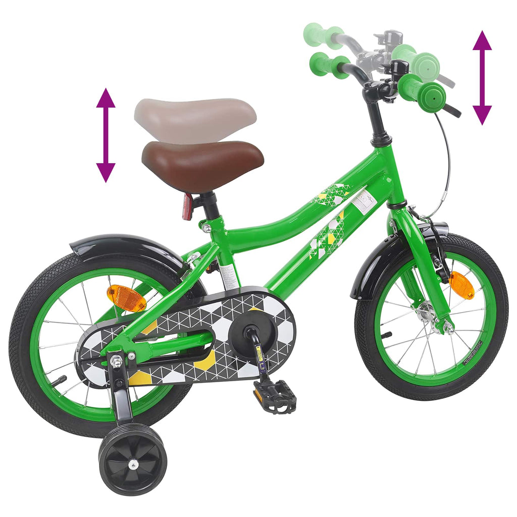 Kinderfahrrad 16 Zoll für 4-6 Jahre alt Grün