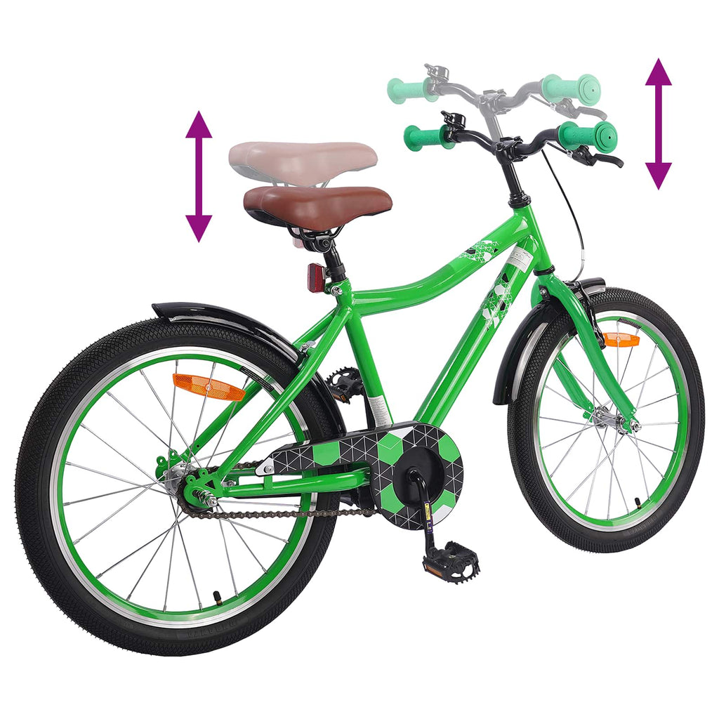 Kinderfahrrad 18 Zoll für 5-7 Jahre alt Grün