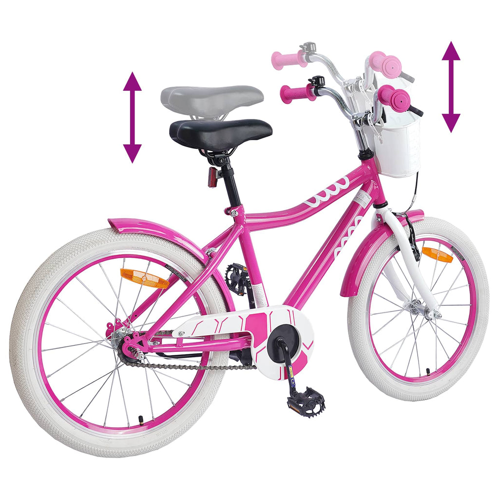 Kinderfahrrad 18 Zoll für 5-7 Jahre alt Rosa
