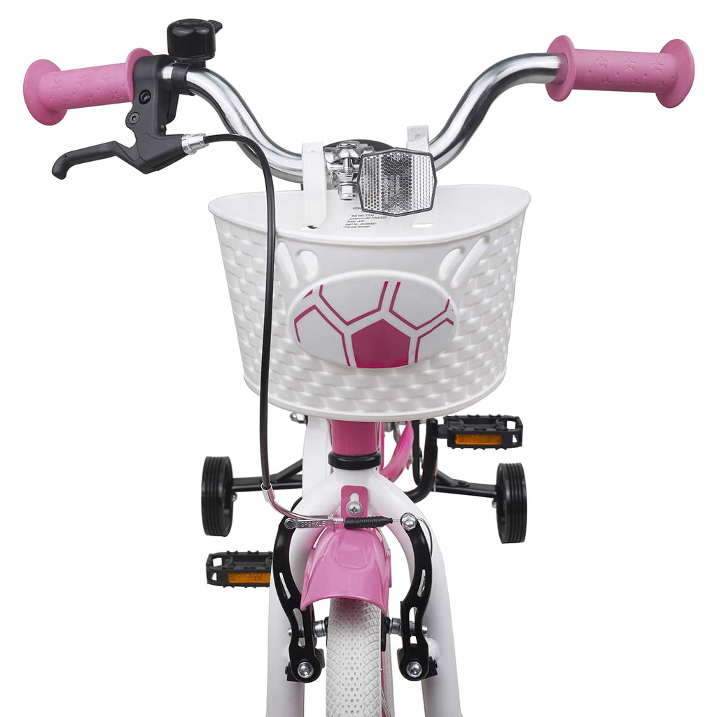 Kinderfahrrad 12 Zoll für 2-4 Jahre alt Hellrosa