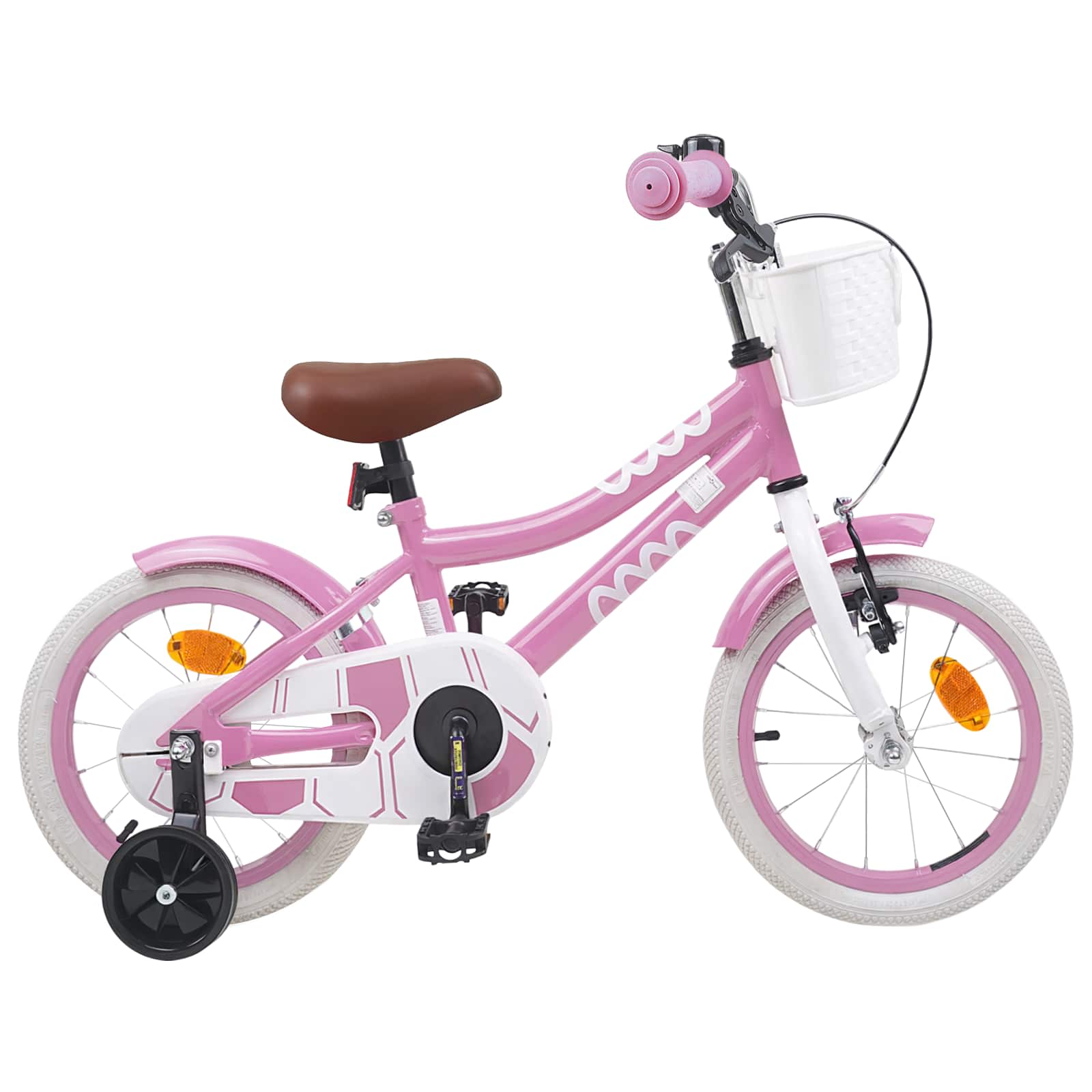 Kinderfahrrad 16 Zoll für 4-6 Jahre alt Hellrosa