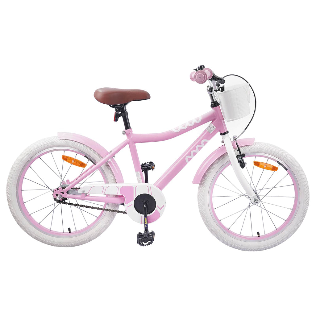 Kinderfahrrad 18 Zoll für 5-7 Jahre alt Hellrosa